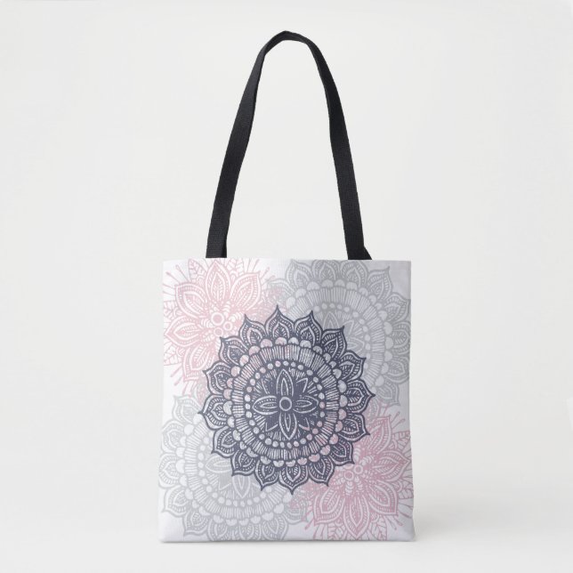 Mandala Tracery Orament Motif Sac fourre-tout (Devant)