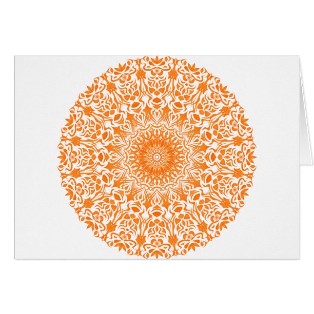 Mandala Tribal Orange (Devant Horizontal)