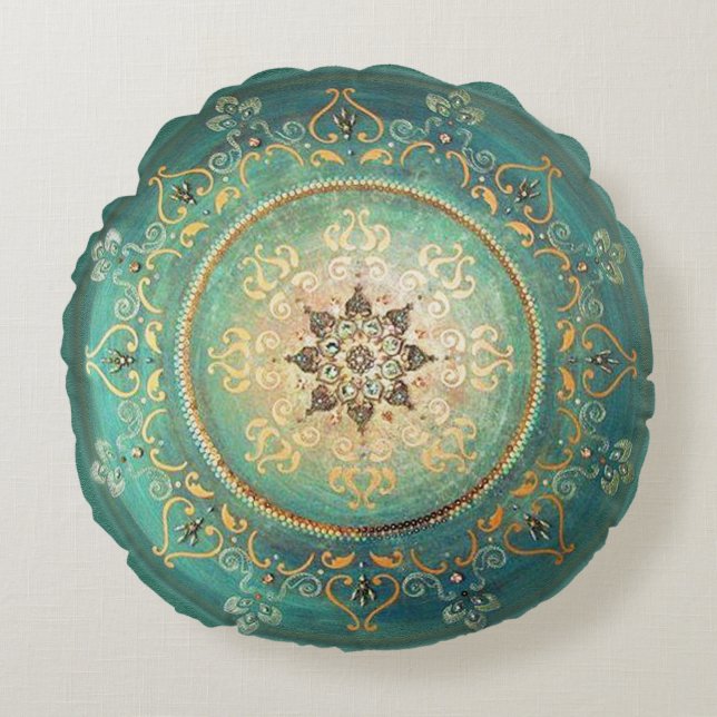 Mandala Turquoise - Coussin (Devant)