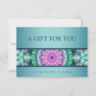 Mandala turquoise nénuphar moderne