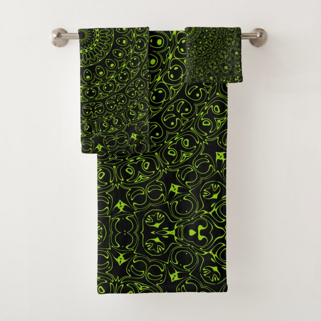 Mandala Vert Chartreuse avec une Symétrie Audacieu (En situation)