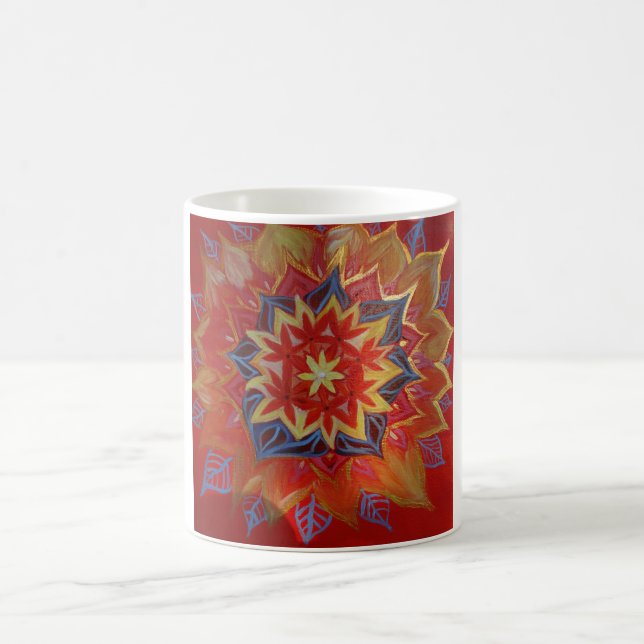 Mandala White 325 ml Mug blanc classique (Centre)