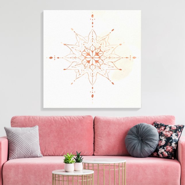 Mandalas Boho Art Mural | Géométrie Sacrée  (Insitu(Salon))
