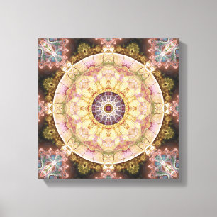 Mandalas du coeur du changement 2 toile enveloppée