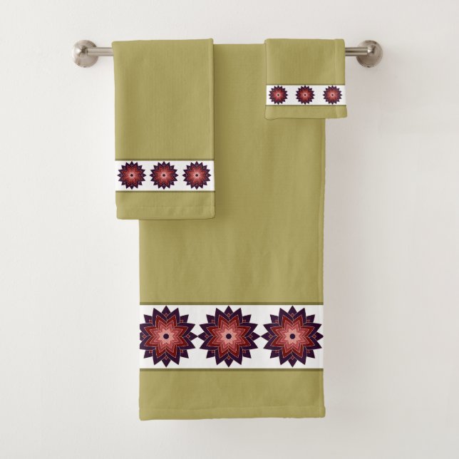 Mandalas élégants et stylés sur fond blanc et beig (En situation)