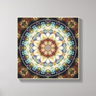 Mandalas pendant des périodes de toile enveloppé