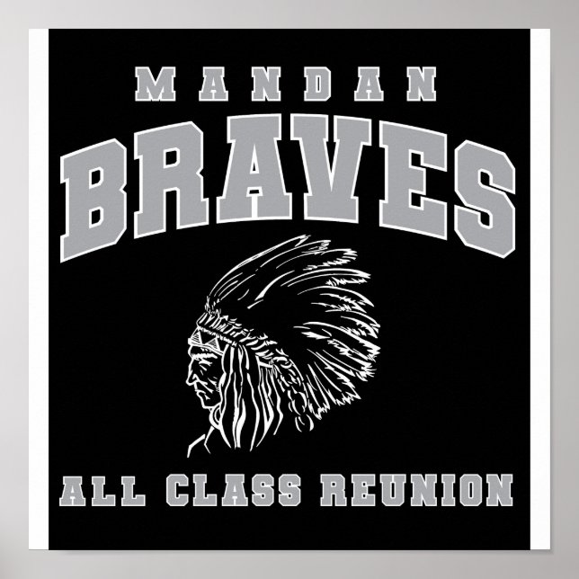 Mandan All Class Reunion Poster (Devant)