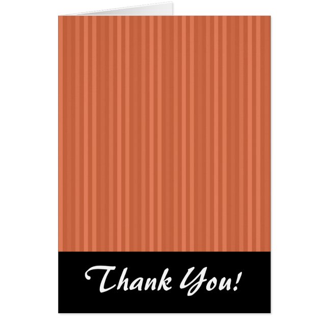 Mandarin Orange Vertical Stripes (Devant)