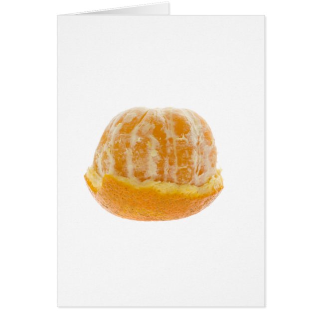 Mandarine à moitié pelée orange (Devant)
