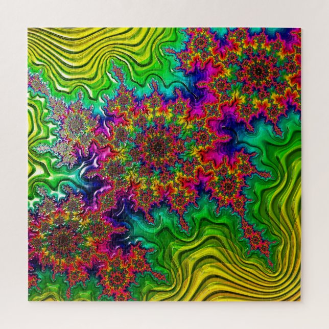 Mandelbrot Color Explosion Jigsaw Puzzle Puzzle (Vertical)