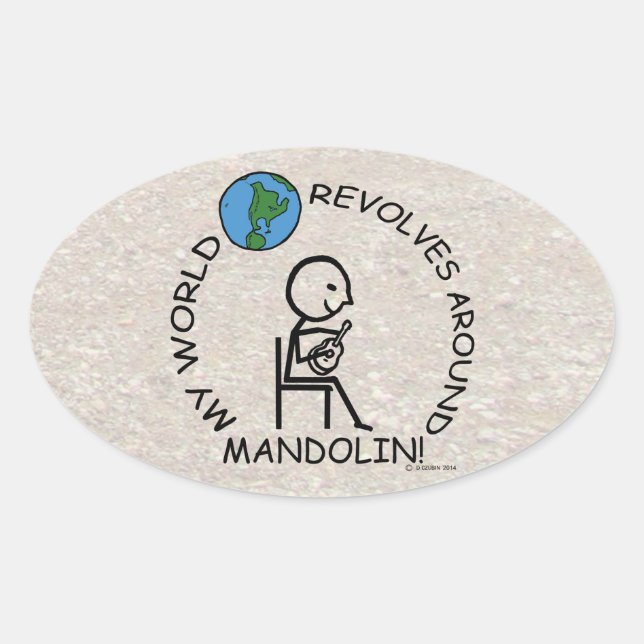 Mandolin - Le Monde tourne autour d'un autocollant (Devant)