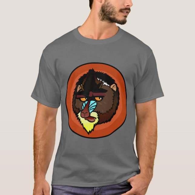 MANDRILL COURT T-SHIRT DE SORTIE (Devant)