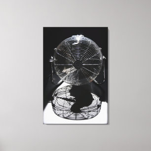 Mandrill Fan BW photo de vie morte toile