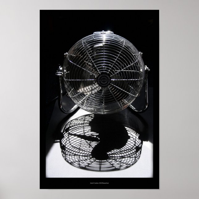 Mandrill Fan BW Still Life Photographie S Poster (Devant)