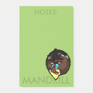 MANDRILL VERTICAL POST-IT NOTEPAD