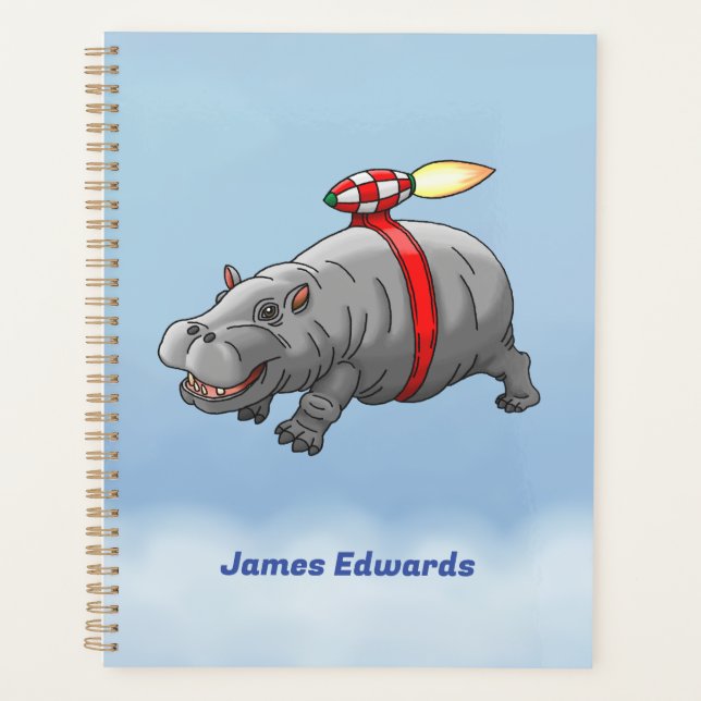 Manège en jetpack d'hippopotame (Devant)