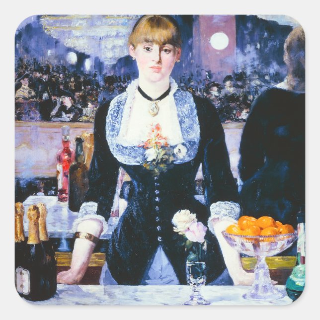 Manet Bar aux Folies Bergere Stickers (Devant)