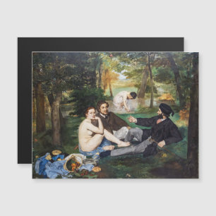 Manet - Déjeuner sur l'herbe Carte magnétique