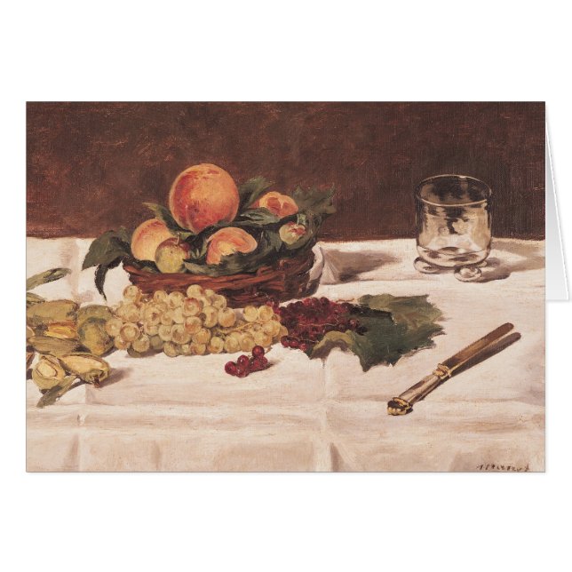 Manet | Still Life : Fruit on a Table, 1864 (Devant horizontal)