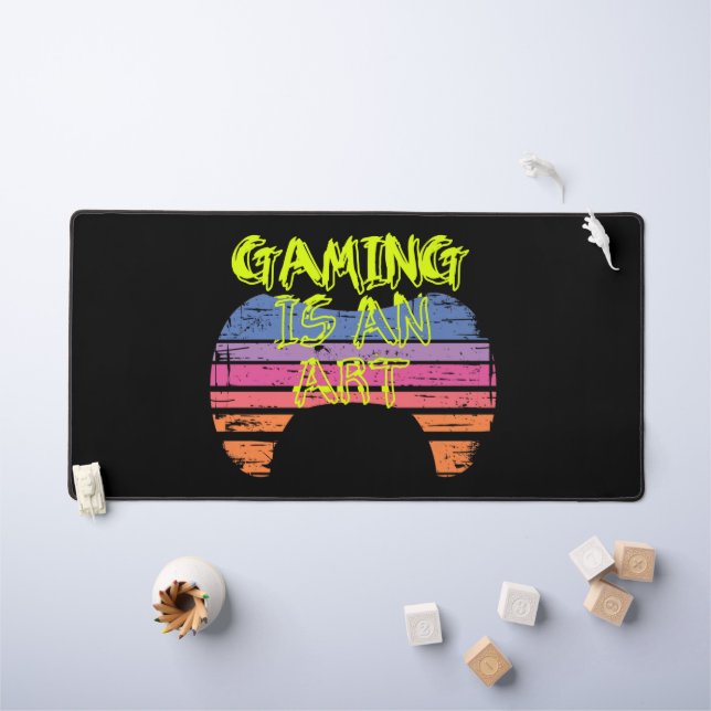 Manette de jeu Art Citation Rétro Coucher de Solei (Tableau pour enfants)