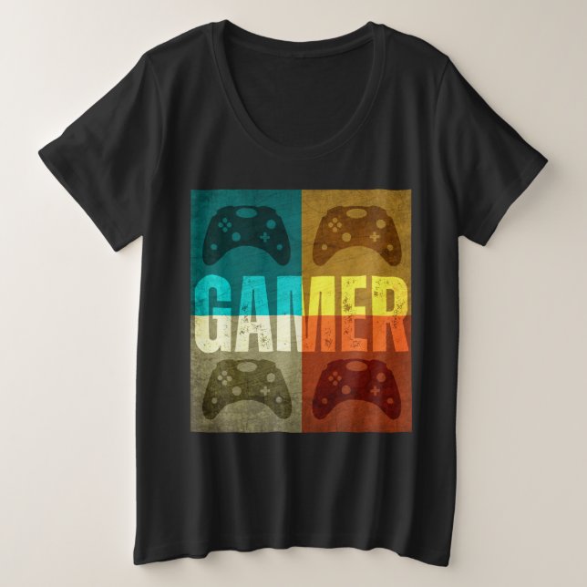 MANETTE DE JEU VIDEO VINTAGE GAMER  (Design devant)