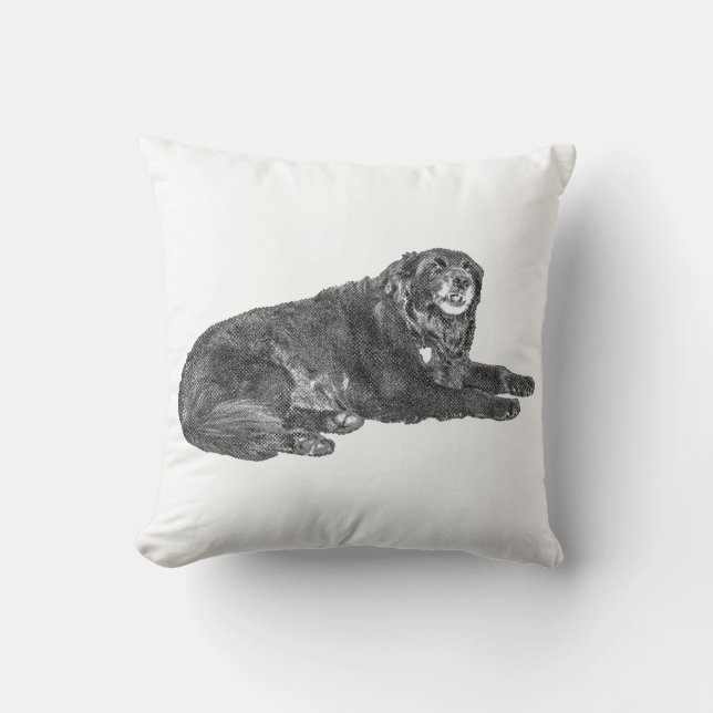 Manga Dot Chien Coussin avec Vibe d'automne (Recto)