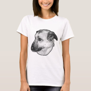 Manga Dot Dog Portrait T-Shirt