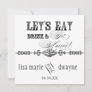 Mange, Bois n Se marier Faire-part de mariage nupt