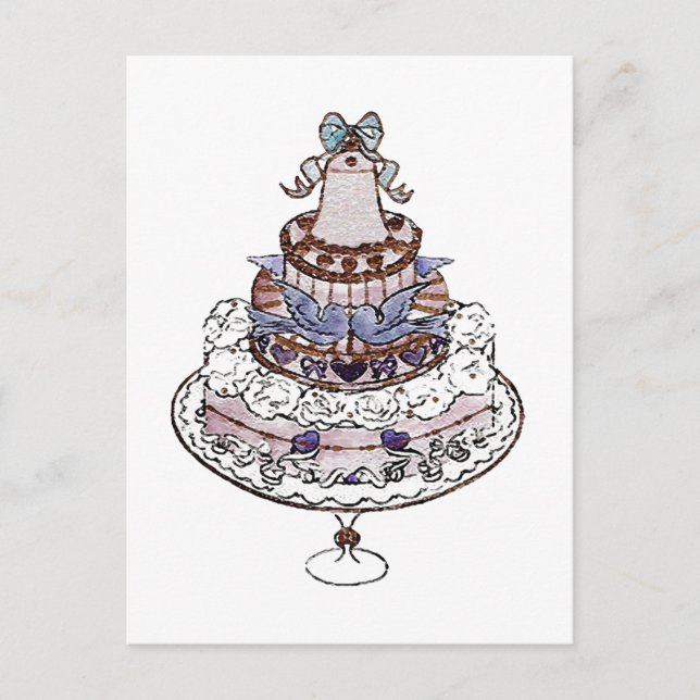 Mangeons du gâteau  ~ Cartes postales / Invitation (Devant)