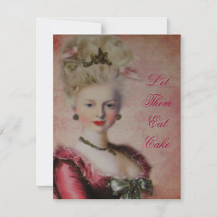Mangeons le gâteau Marie Antoinette ~ Invitations