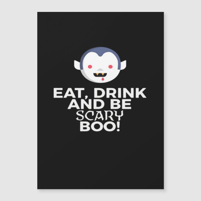 Manger Boire Épouvantable Boo Halloween Créatif Dé (Devant)