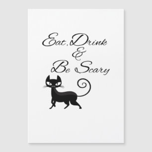Manger Boire Et Être Chat Effrayant Drôle Mignon H
