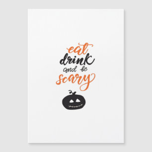 Manger Boire Et Être Drôle Et Effrayant Halloween