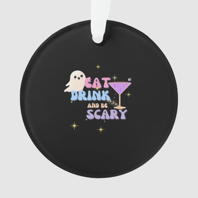 Manger Boire Et Être Drôle Et Effrayant Halloween  (devant)