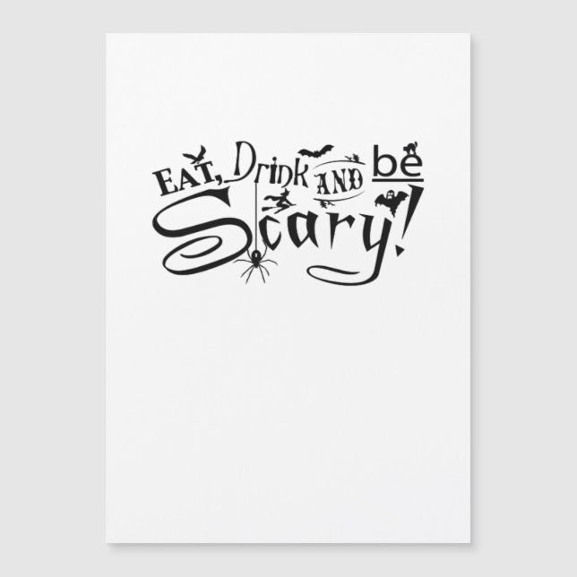 Manger Boire Et Être Effrayant Casual Simple (Devant)