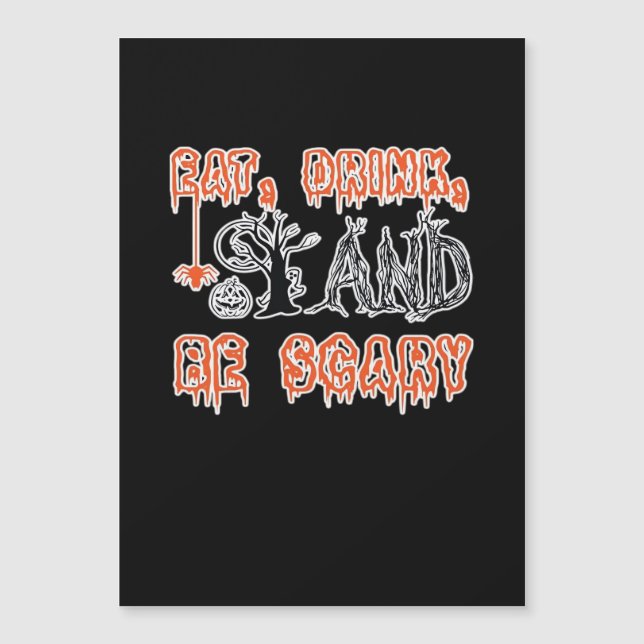 Manger, boire et être effrayant classique créatif  (Devant)