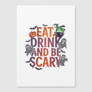 Manger Boire Et Être Effrayant Fête Halloween Effr