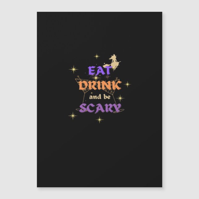 Manger, boire et être effrayant Halloween design a (Devant)