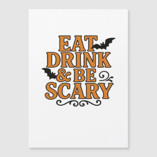 Manger Boire Et Être Effrayant Halloween Graphique