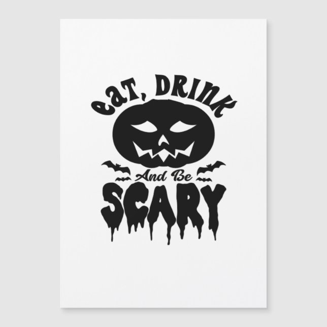 Manger Boire Et Être Effrayant Lumière D'Halloween (Devant)