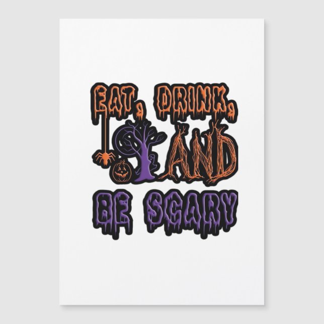 Manger Boire Et Être Effrayant Typographie Artisti (Devant)