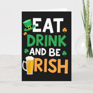 Manger, Boire Et Être Irlandais Carte
