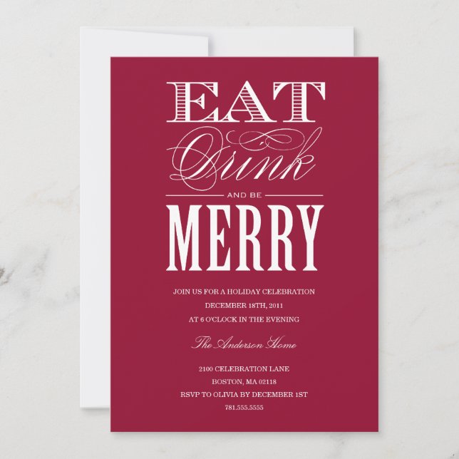 MANGER, BOIRE ET ÊTRE JAUNE| INVITATION À LA FÊTE  (Devant)