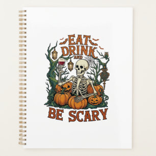 Manger Boire Être Squelette Effrayant Halloween Ci