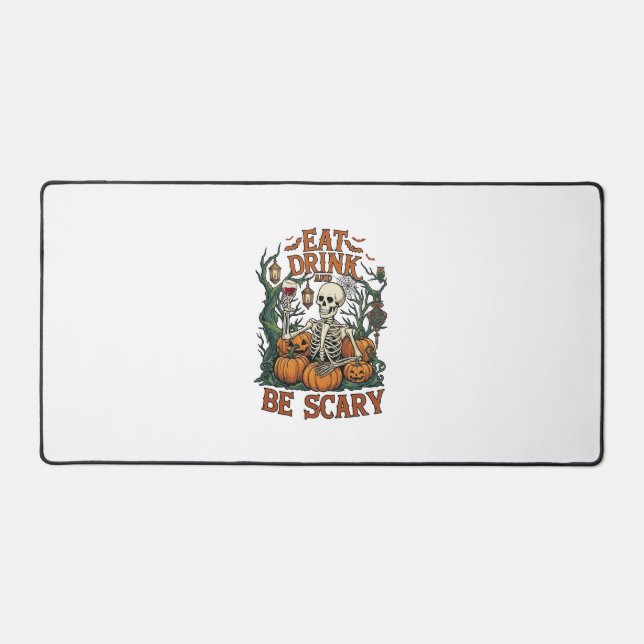 Manger Boire Être Squelette Effrayant Halloween Ci (Recto)