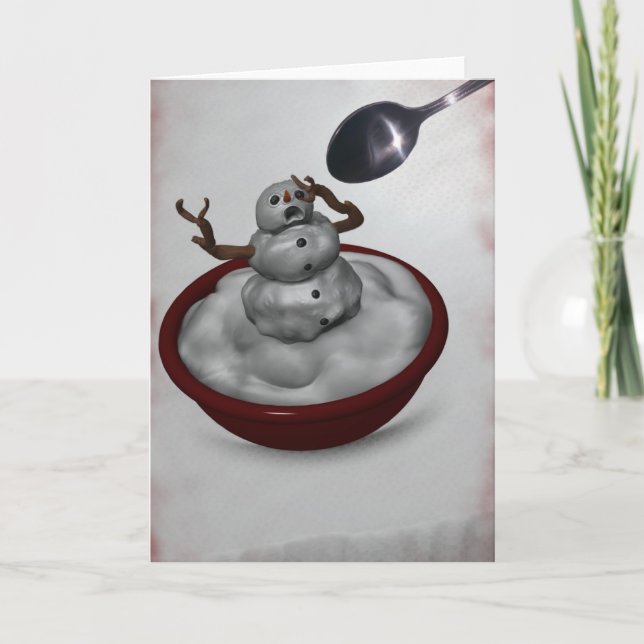 Manger Carte Snowman (Devant)