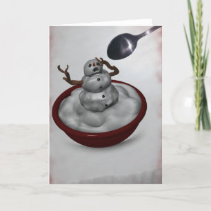 Manger Carte Snowman