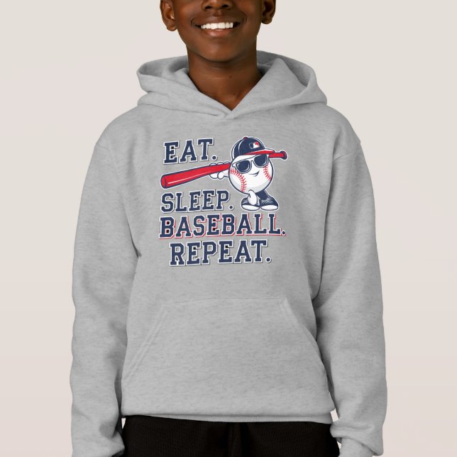 Manger. Dormir. Balle de baseball. Recommencer (Devant)