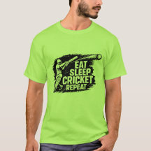 Manger Dormir Cricket Répéter T-Shirt | Drôle de C