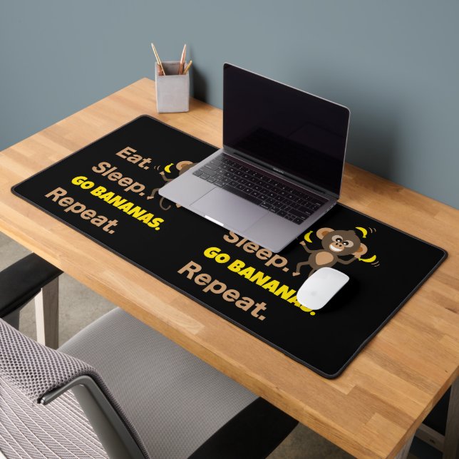 Manger Dormir Devenir Fou de Bananes Répéter Drôle (Bureau 2)